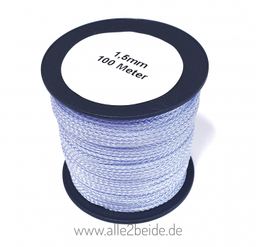 1x100m PP Kordel 1,5mm babyblau